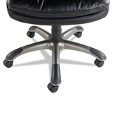 OIF Executive Swivel/Tilt Bonded Leather High-Back Chair, Supports Up to 250 lb, 18.50" to 21.65" Seat Height, Black (OIFGM4119) Each