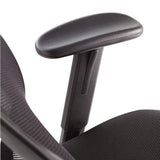 OIF Swivel/Tilt Mesh Task Chair with Adjustable Arms, Supports Up to 250 lb, 17.72" to 22.24" Seat Height, Black (OIFMT4818) Each