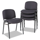 Alera® Alera Continental Series Stacking Chairs, Supports Up to 250 lb, 19.68" Seat Height, Black, 4/Carton (ALESC67FA10B) Case of 4
