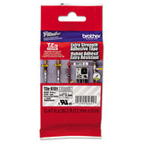 Brother P-Touch® TZe Extra-Strength Adhesive Laminated Labeling Tape, 0.47" x 26.2 ft, Black on Clear (BRTTZES131) Each