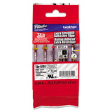 Brother P-Touch® TZe Extra-Strength Adhesive Laminated Labeling Tape, 0.94" x 26.2 ft, Black on Clear (BRTTZES151) Each