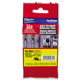 Brother P-Touch® TZe Extra-Strength Adhesive Laminated Labeling Tape, 0.35" x 26.2 ft, Black on Yellow (BRTTZES621) Each