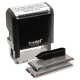 Trodat® Printy Do It Yourself Self-Inking Message Stamp, 0.75" x 1.88", Black (USS5915) Each