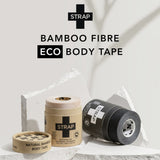 Strap Athletic Tape Black 1.97 Inch X 5-1/2 Yard Bamboo Fiber NonSterile (1219455_BX) 3/BX