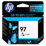 HP HP 97, (C9363WN) Tri-Color Original Ink Cartridge (HEWC9363WN) Each