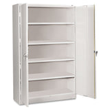 Tennsco Assembled Jumbo Steel Storage Cabinet, 48w x 24d x 78h, Light Gray (TNNJ2478SULGY) Each