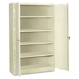 Tennsco Assembled Jumbo Steel Storage Cabinet, 48w x 24d x 78h, Putty (TNNJ2478SUPY) Each