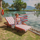 Hospeco® Cabo Cabana Chaise Cover 30x85 Red/Blue, Pack of 2 (CC-CABOCABANA-OR/BL) Pack of 2