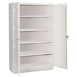 Tennsco Assembled Jumbo Steel Storage Cabinet, 48w x 18d x 78h, Light Gray (TNNJ1878SULGY) Each