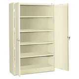 Tennsco Assembled Jumbo Steel Storage Cabinet, 48w x 18d x 78h, Putty (TNNJ1878SUPY) Each