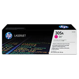 HP HP 305A, (CE413A) Magenta Original LaserJet Toner Cartridge (HEWCE413A) Each
