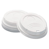 Dixie® Dome Hot Drink Lids, Fits 8 oz Cups, White, 100/Sleeve, 10 Sleeves/Carton (DXED9538) Case of 1000