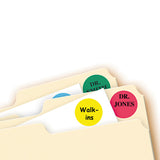 Avery® Printable Self-Adhesive Removable Color-Coding Labels, 0.75" dia, Assorted Colors, 24/Sheet, 42 Sheets/Pack, (5472) (AVE05472) Pack of 1000