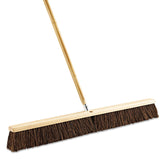 Boardwalk® Floor Brush Head, 3.25" Brown Palmyra Fiber Bristles, 36" Brush (BWK20136) Each