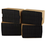 Hoffmaster® Beverage Napkins, 2-Ply, 9 1/2 x 9 1/2, Black, 1000/Carton (HFM180313) Case of 1000
