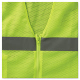 ergodyne® GloWear 8210Z Class 2 Economy Vest, Polyester Mesh, Large to X-Large, Lime (EGO21055) Each