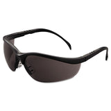 MCR Safety Klondike Safety Glasses, Matte Black Frame, Gray Lens (CRWKD112BX) Box of 12