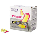 Howard Leight® by Honeywell LL-30 Laser Lite Single-Use Earplugs, Corded, 32NRR, Magenta/Yellow, 100 Pairs (HOWLL30) Box of 100