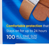 Band-Aid® Adhesive Strip 1 X 3 Inch Fabric Rectangle Tan Sterile (115847_CS) 1200/CS