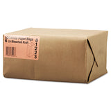 General Grocery Paper Bags, 35 lb Capacity, #6, 6" x 3.63" x 11.06", White, 500 Bags (BAGGW6500) Case of 500