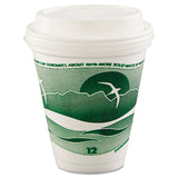 Dart® Horizon Hot/Cold Foam Drinking Cups, 12 oz, Green/White, 25/Bag, 40 Bags/Carton (DCC12J16H) Case of 1000