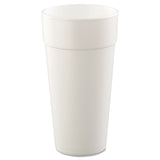 Dart® Foam Drink Cups, Hot/Cold, 24 oz, White, 25/Bag, 20 Bags/Carton (DCC24J16) Case of 500