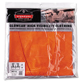 ergodyne® GloWear 8210Z Class 2 Economy Vest, Polyester Mesh, Zipper Closure, Large to X-Large, Orange (EGO21045)