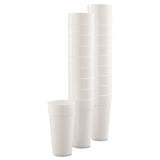 Dart® Foam Drink Cups, Hot/Cold, 24 oz, White, 25/Bag, 20 Bags/Carton (DCC24J16) Case of 500
