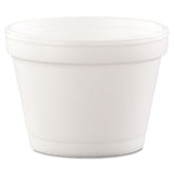 Dart® Bowl Containers, 4 oz, White, Foam, 1,000/Carton (DCC4J6) Case of 1000