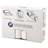 Inteplast Group Low-Density Commercial Can Liners, 16 gal, 0.5 mil, 24" x 32", White, 50 Bags/Roll, 10 Rolls/Carton (IBSSL2432XHW) Case of 500