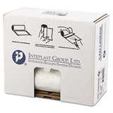 Inteplast Group Low-Density Commercial Can Liners, 45 gal, 0.7 mil, 40" x 46", White, 100/Carton (IBSSL4046XHW2) Case of 100