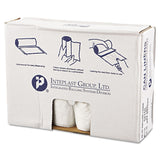 Inteplast Group High-Density Commercial Can Liners Value Pack, 45 gal, 11 microns, 40" x 46", Clear, 25 Bags/Roll, 10 Rolls/Carton (IBSVALH4048N12) Case of 250