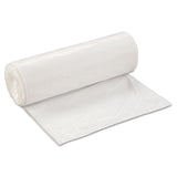 Inteplast Group Low-Density Commercial Can Liners, 60 gal, 0.7 mil, 38" x 58", White, 25 Bags/Roll, 4 Rolls/Carton (IBSSL3858XHW2) 4 Rolls