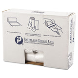Inteplast Group High-Density Commercial Can Liners, 16 gal, 8 microns, 24" x 33", Natural, 50 Bags/Roll, 20 Rolls/Carton (IBSS243308N) Case of 1000