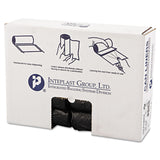 Inteplast Group High-Density Commercial Can Liners, 16 gal, 6 microns, 24" x 33", Black, 50 Bags/Roll, 20 Rolls/Carton (IBSS243306K) Case of 1000