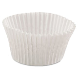 Hoffmaster® Fluted Bake Cups, 4.5 Diameter x 1.25 h, White, Paper, 500/Pack, 20 Packs/Carton (HFM610032) 20 Packs of 500