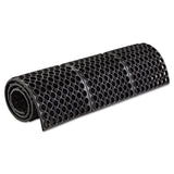 Crown Safewalk Heavy-Duty Anti-Fatigue Drainage Mat, General Purpose, 36 x 60, Black (CWNWSTF35BK) Each