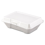 Dart® Foam Hinged Lid Containers, 1-Compartment, 6.4 x 9.3 x 2.9, White, 100/Pack, 2 Packs/Carton (DCC205HT1) Case of 200
