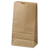 General Grocery Paper Bags, 35 lb Capacity, #6, 6" x 3.63" x 11.06", Kraft, 500 Bags (BAGGK6500) Case of 500