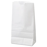 General Grocery Paper Bags, 35 lb Capacity, #6, 6" x 3.63" x 11.06", White, 500 Bags (BAGGW6500) Case of 500