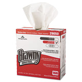 Brawny® Professional Medium Duty Scrim Reinforced Wipers, 4-Ply, 9.25 x 16.69, Unscented, White, 166/Box, 5 Boxes/Carton (GPC2905003) 5 Boxes of 166