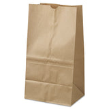 General Grocery Paper Bags, 40 lb Capacity, #25 Squat, 8.25" x 6.13" x 15.88", Kraft, 500 Bags (BAGGK25S500) Case of 500