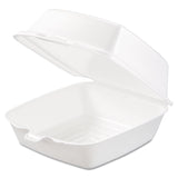 Dart® Foam Hinged Lid Containers, 6 x 5.78 x 3, White, 500/Carton (DCC60HT1) Case of 500