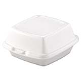 Dart® Foam Hinged Lid Containers, 6 x 5.78 x 3, White, 500/Carton (DCC60HT1) Case of 500