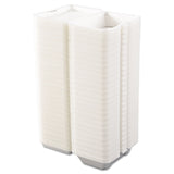 Dart® Foam Hinged Lid Containers, 1-Compartment, 6.4 x 9.3 x 2.9, White, 100/Pack, 2 Packs/Carton (DCC205HT1) Case of 200