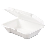 Dart® Foam Hinged Lid Containers, 1-Compartment, 6.4 x 9.3 x 2.9, White, 100/Pack, 2 Packs/Carton (DCC205HT1) Case of 200