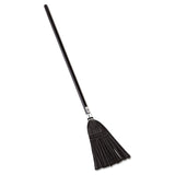 Rubbermaid® Commercial Lobby Pro Synthetic-Fill Broom, Synthetic Bristles, 37.5" Overall Length, Black (RCP2536) Each