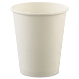 SOLO® Uncoated Paper Cups, Hot Drink, 8 oz, White, 1,000/Carton (SCCU508NU) Case of 1000