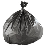 Inteplast Group High-Density Interleaved Commercial Can Liners, 45 gal, 16 microns, 40" x 48", Black, 25 Bags/Roll, 10 Rolls/Carton (IBSS404816K) Case of 250