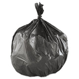 Inteplast Group High-Density Interleaved Commercial Can Liners, 33 gal, 16 microns, 33" x 40", Black, 25 Bags/Roll, 10 Rolls/Carton (IBSS334016K) Case of 250